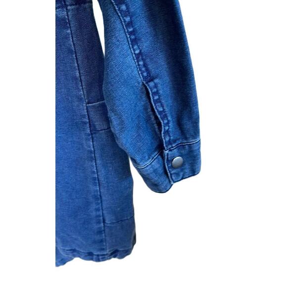 ANTHROPOLOGIE HEI HEI LONG DENIM PARKA LINEN BLEND‎ SIZE XS - Picture 4 of 9